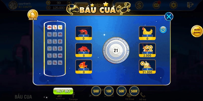 Game Bầu Cua Tôm Cá Rikvip giả lập sắc nét